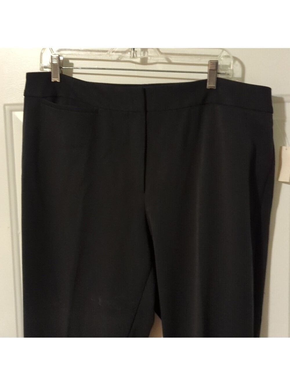 Talbots Women's Black Dress Pants Elastic Waist Size 16W Career Business Attire - Picture 2 of 11